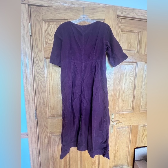 Eddie Bauer - Vintage Elegant Purple Button-Down Dress - Picture 6 of 6